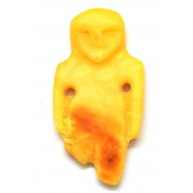 Antique Baltic amber amulet reconstructed of " Juodkrante's Treasure"